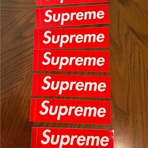 Supreme Red Logo Stickers